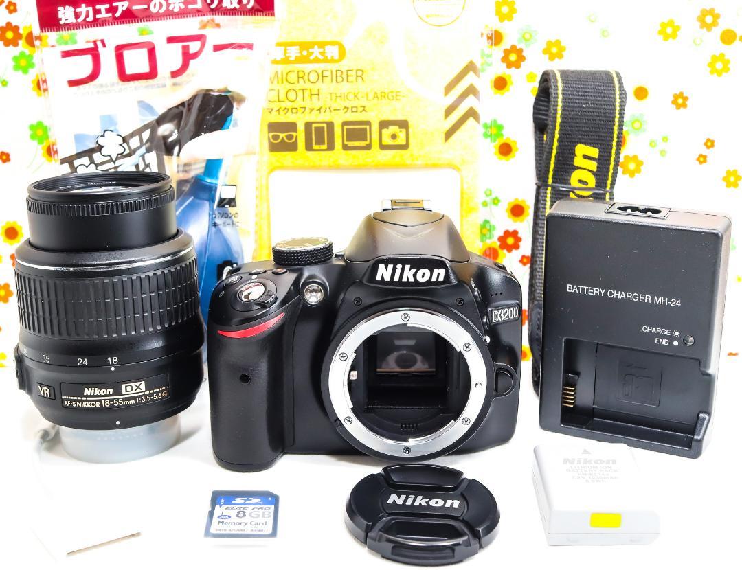 Nikon ニコン D3200☆高画質一眼レフ☆初心者オススメ☆手振れ補正付き