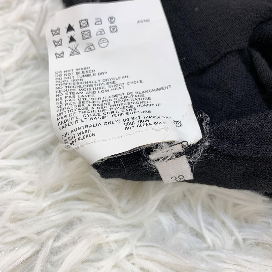 ジルサンダー*38*ボタン タートルネックセーター*黒*jil sander