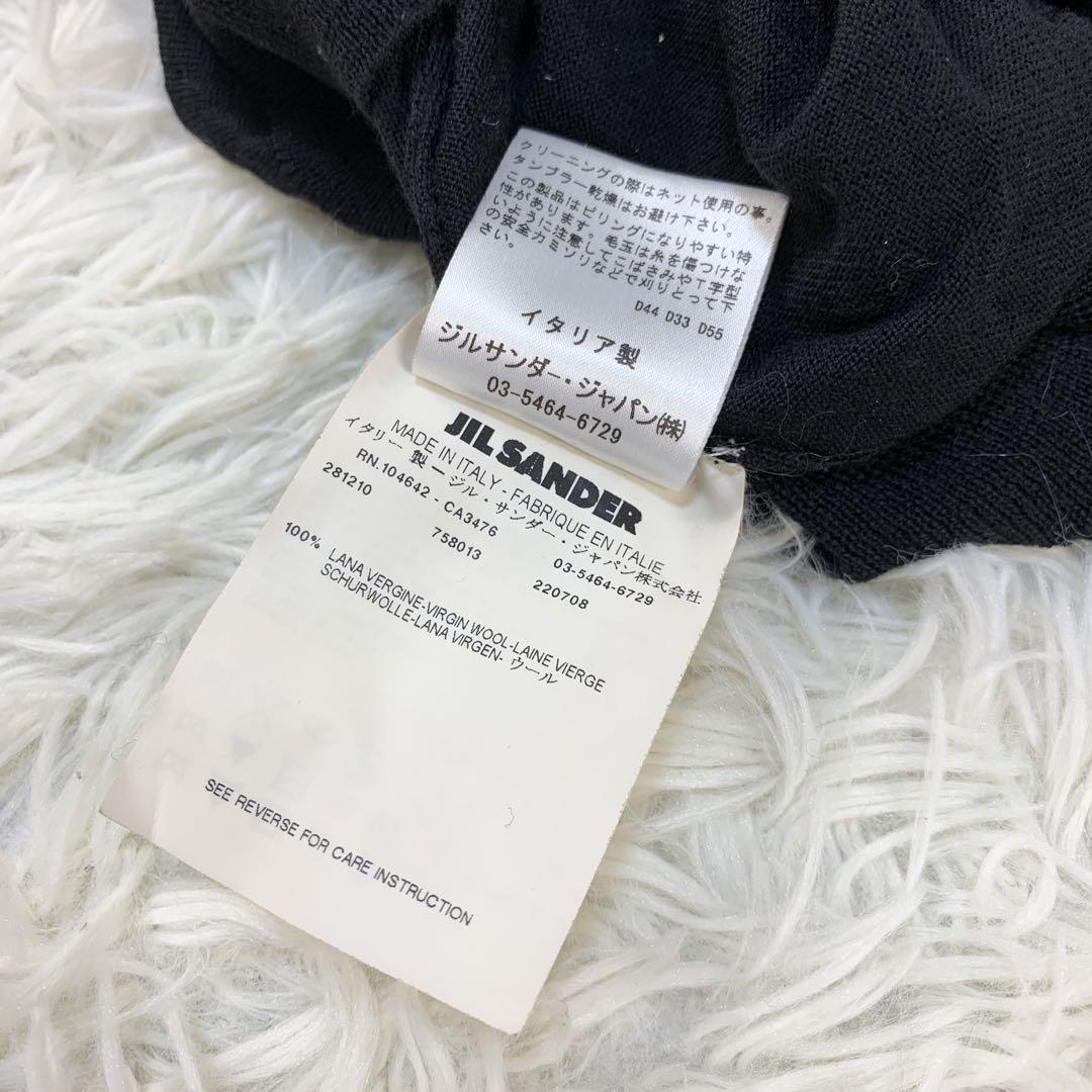 ジルサンダー*38*ボタン　タートルネックセーター*黒*jil sander ジルサンダー*38*ボタン タートルネックセーター*黒*jil sander