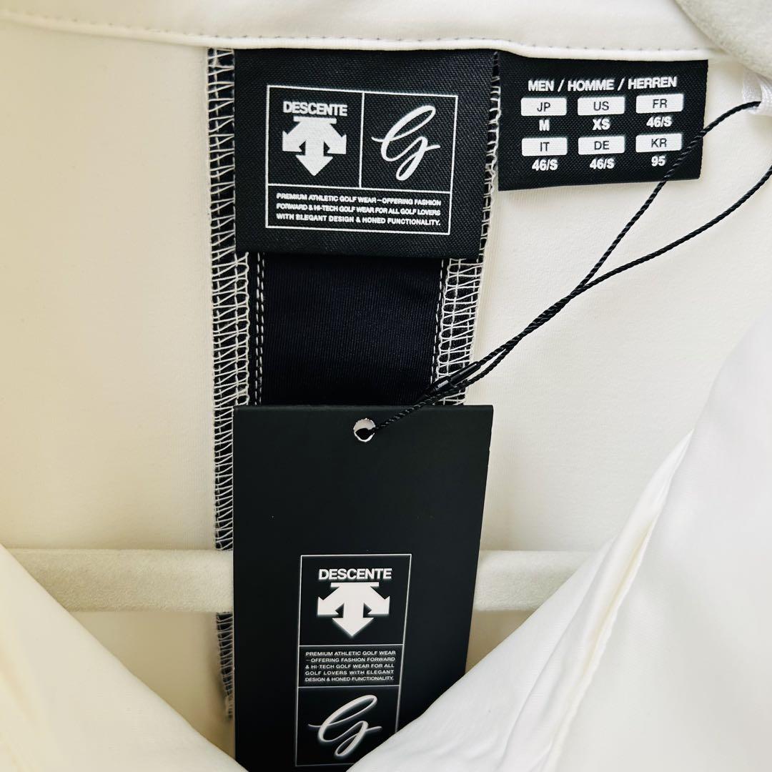 新品未使用品】タグ付き デサントゴルフ ハーフジップ ホワイト