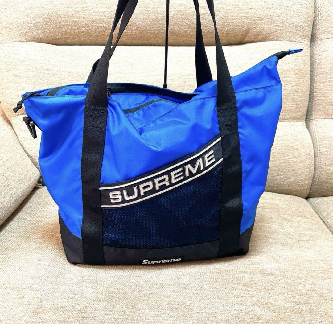 バッグ Supreme Tote Bag Blue 23FW