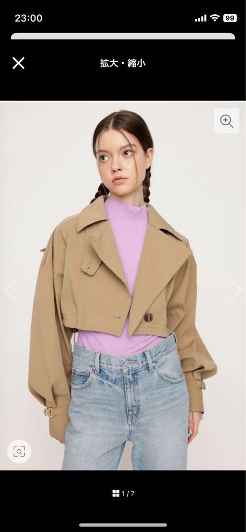 SLY トレンチコート　CROP VOLUME TRENCH ジャケット