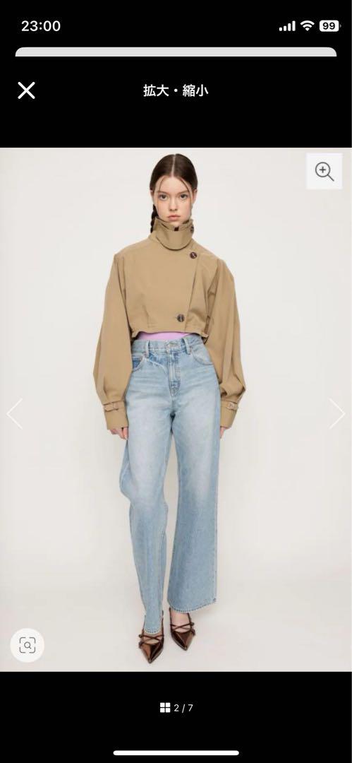 SLY トレンチコート　CROP VOLUME TRENCH ジャケット