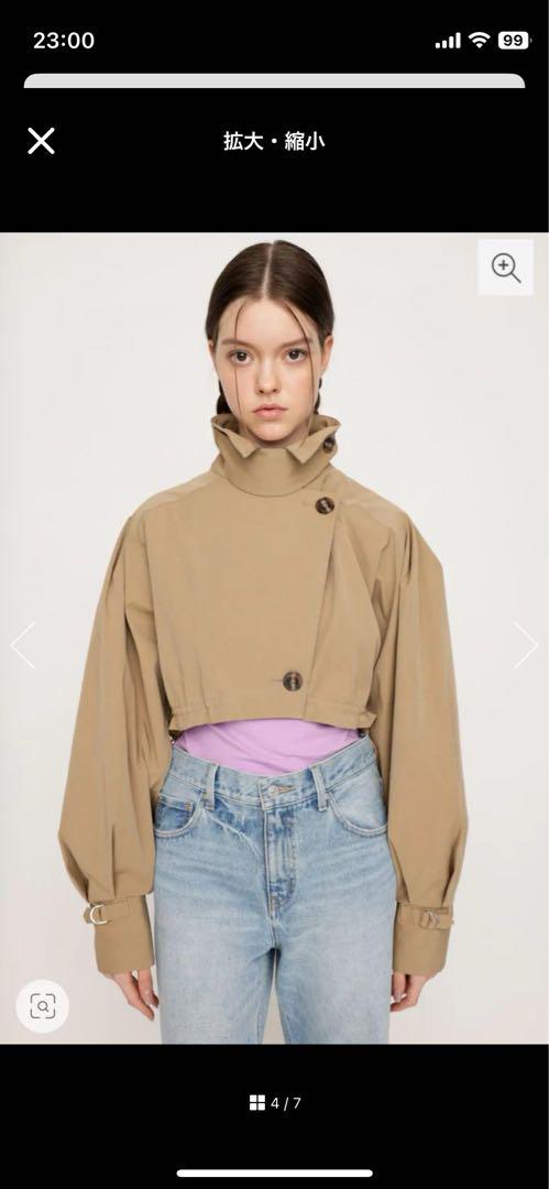 SLY トレンチコート　CROP VOLUME TRENCH ジャケット
