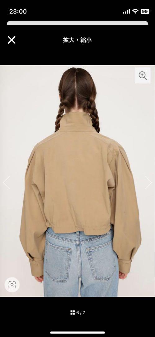 SLY トレンチコート　CROP VOLUME TRENCH ジャケット