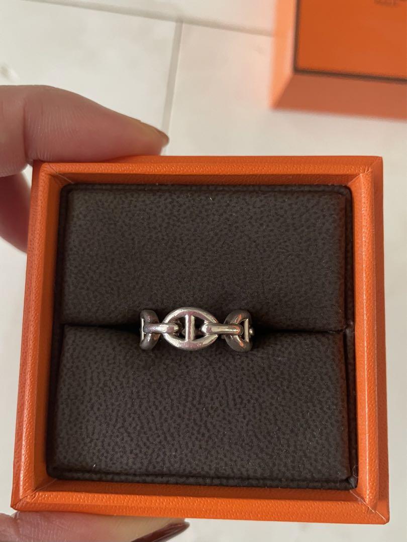 HERMES シェーヌダンクル　アンシェネ　リング　サイズ50 10号　中古品