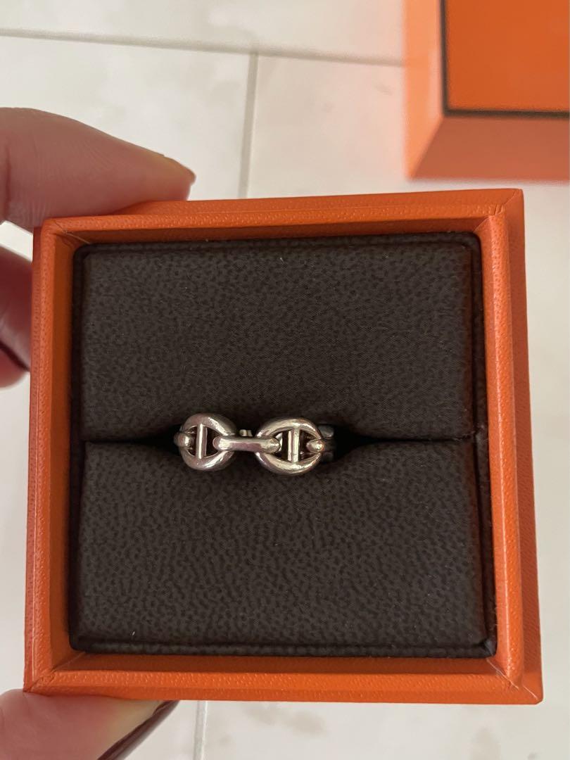 HERMES シェーヌダンクル　アンシェネ　リング　サイズ50 10号　中古品