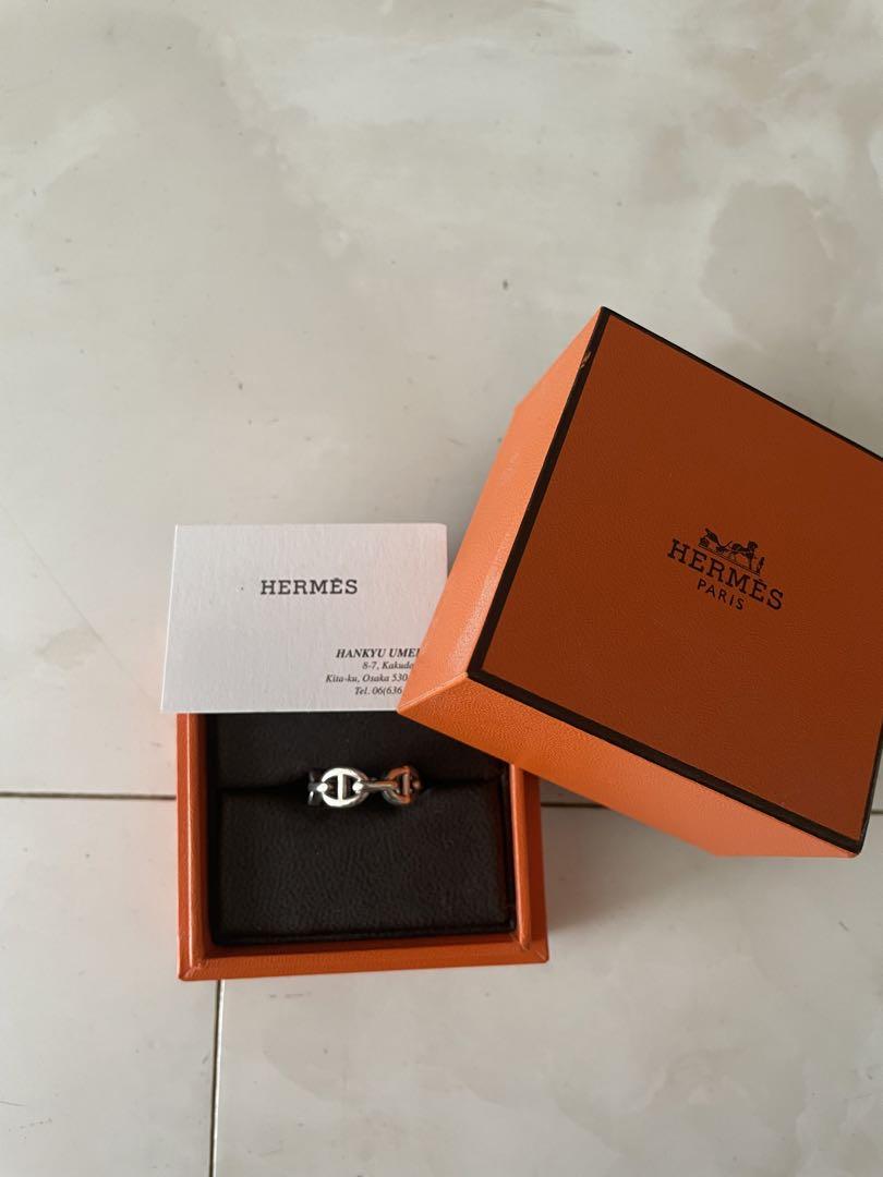 HERMES シェーヌダンクル　アンシェネ　リング　サイズ50 10号　中古品