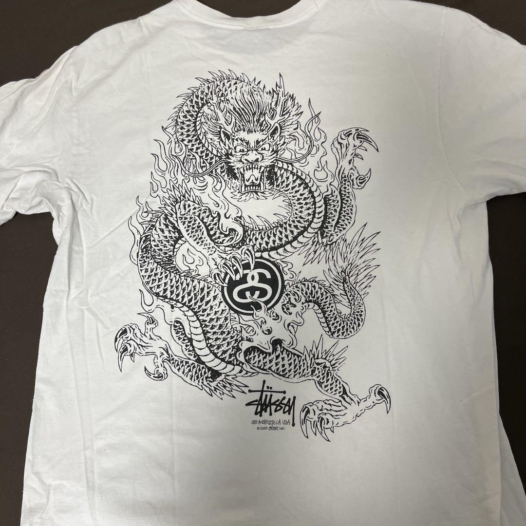 Stussy ドラゴン 龍　古着　Tシャツ　STUSSY