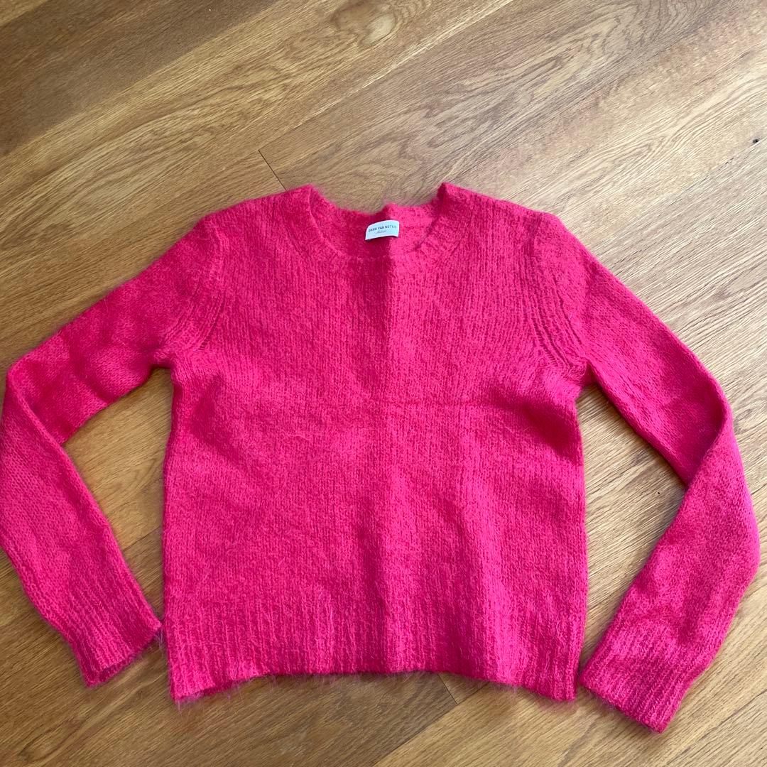DRIES VAN NOTENニットM アルパカ メリノウール ポリ ピンクM DRIES VAN NOTEN