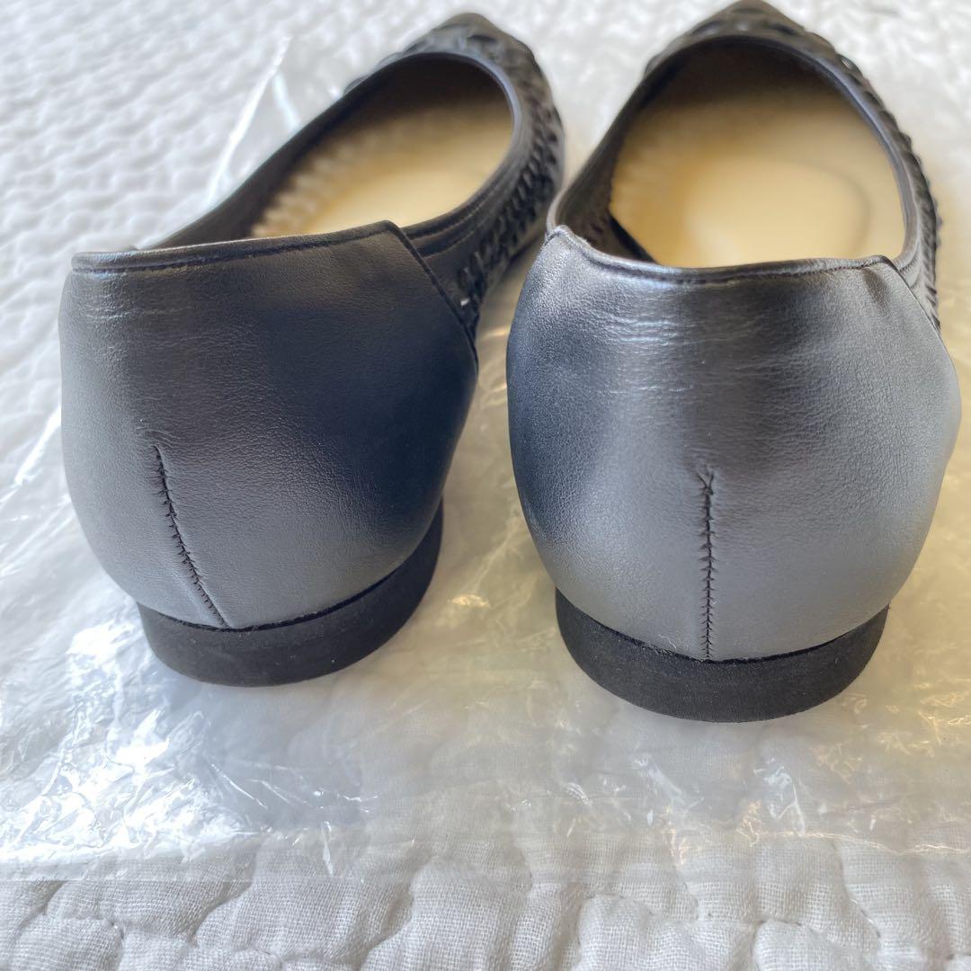 【超美品】ルタロン パンプス ポインテッド サシメッシュフラットシューズ 軽量