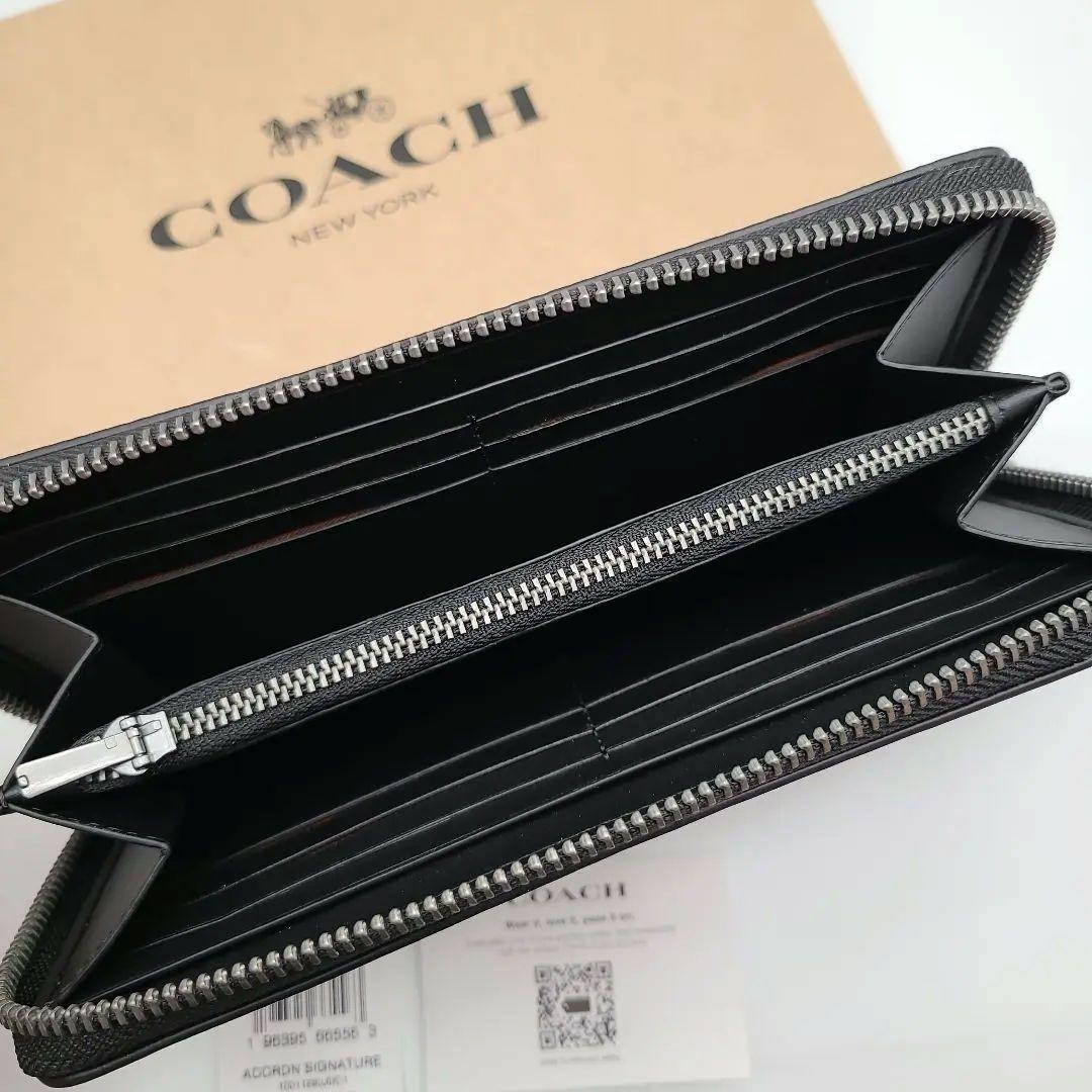 新商品　COACH　コーチ　長財布　シグネチャーキャンバス　正規品