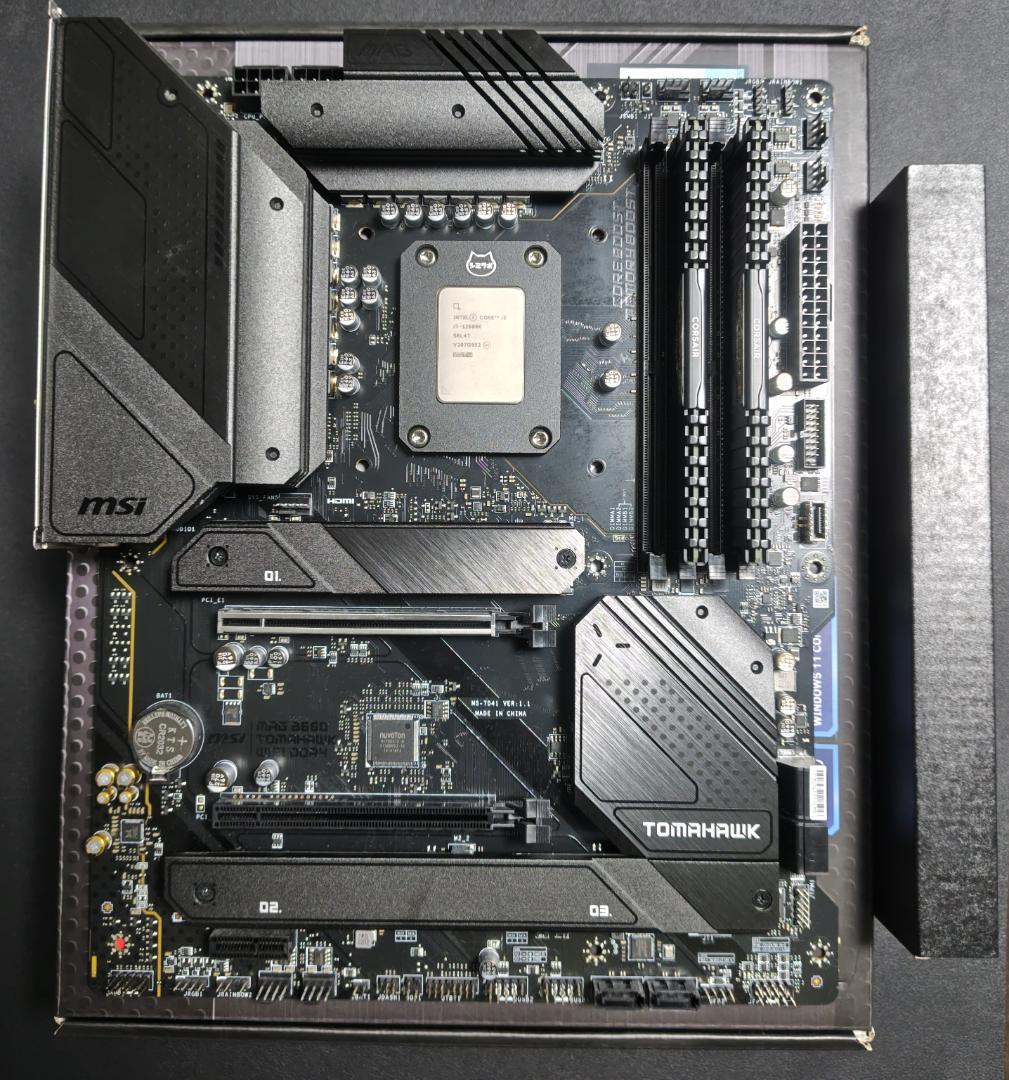 core i5 12600K マザーボード Z690M クーラー メモリ セット core i5 12600K マザーボード Z690M クーラー メモリ セット