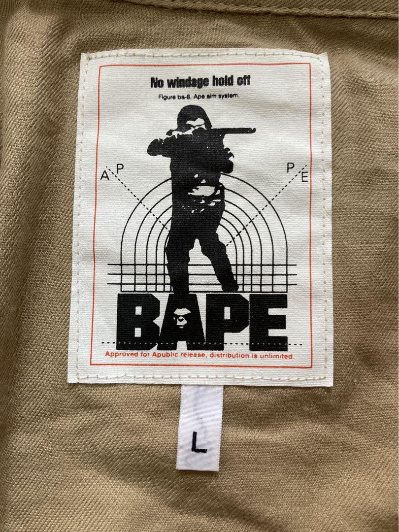 ＊A BATHING APE＊初期90‘〜00’　ミリタリー半袖シャツ　サイズL トップス