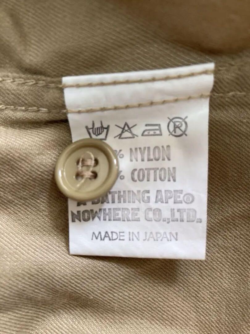 ＊A BATHING APE＊初期90‘〜00’　ミリタリー半袖シャツ　サイズL トップス