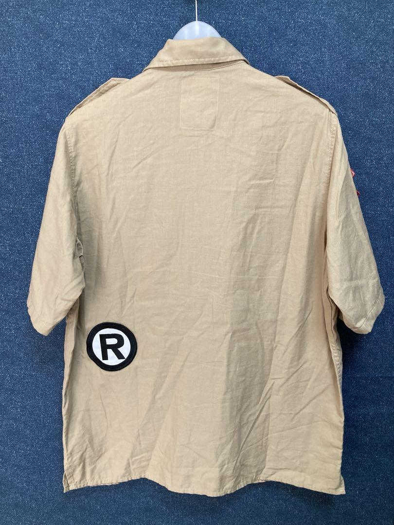 ＊A BATHING APE＊初期90‘〜00’　ミリタリー半袖シャツ　サイズL トップス