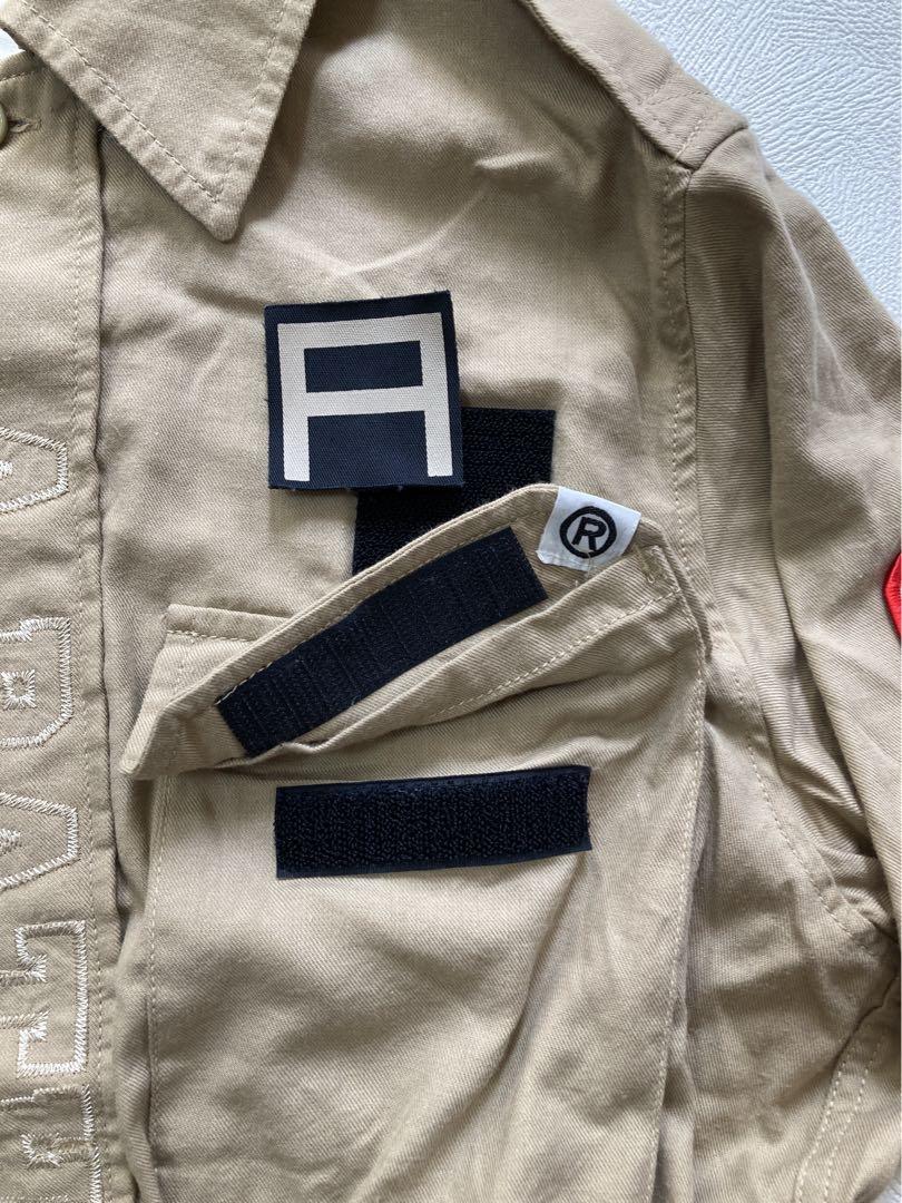 ＊A BATHING APE＊初期90‘〜00’　ミリタリー半袖シャツ　サイズL トップス