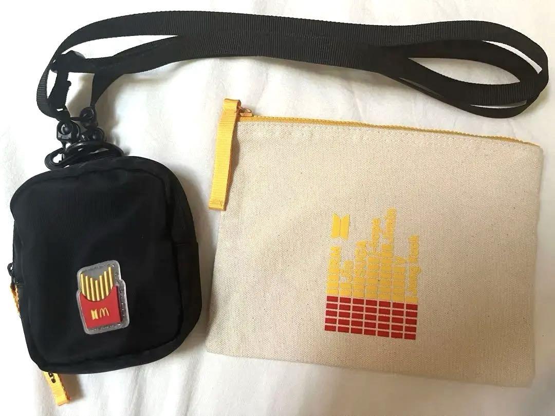 美品 BTS × マクドナルド ロゴミニバッグ ポーチ セット - メルカリ