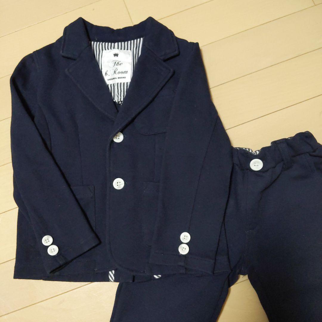 The B.Room ネイビー スーツ・ブレザー上下セット　110