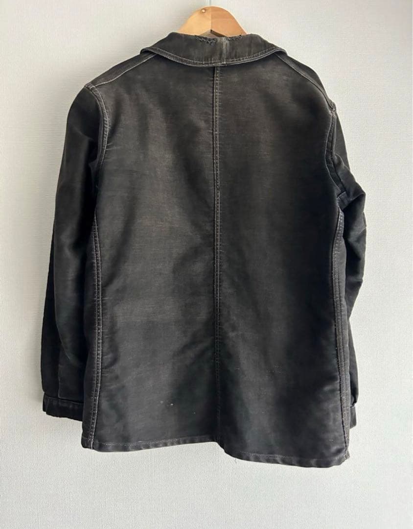 Deverchere ブラックモールスキンジャケットM