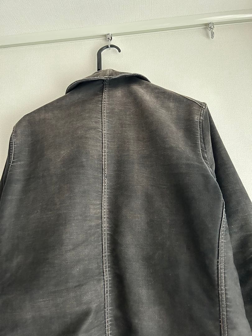 Deverchere ブラックモールスキンジャケットM