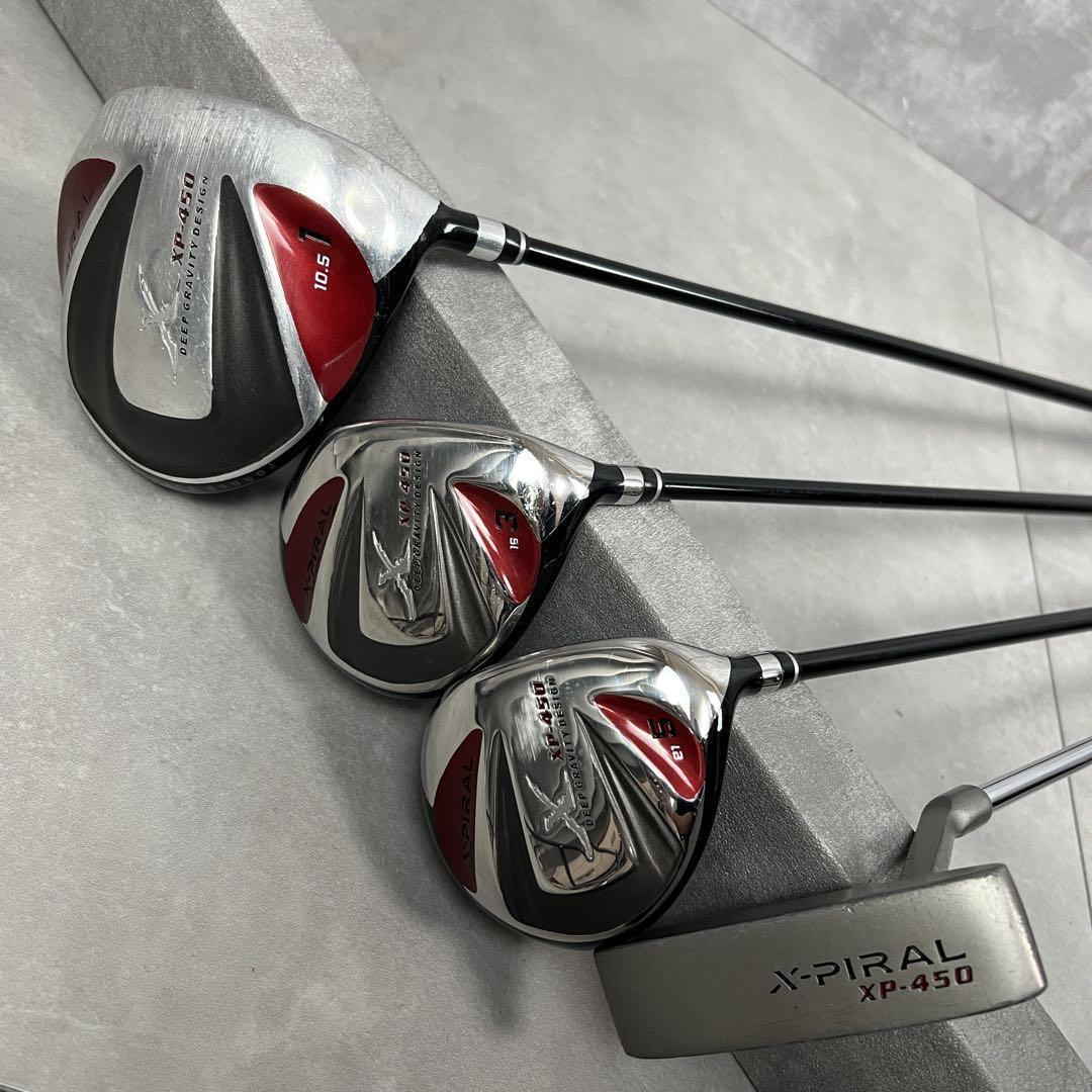 初心者おすすめ　タッドモア　X-PIRAL XP-450　メンズゴルフ11本　右 初心者おすすめ タッドモア X-PIRAL XP-450 メンズゴルフ11本 右