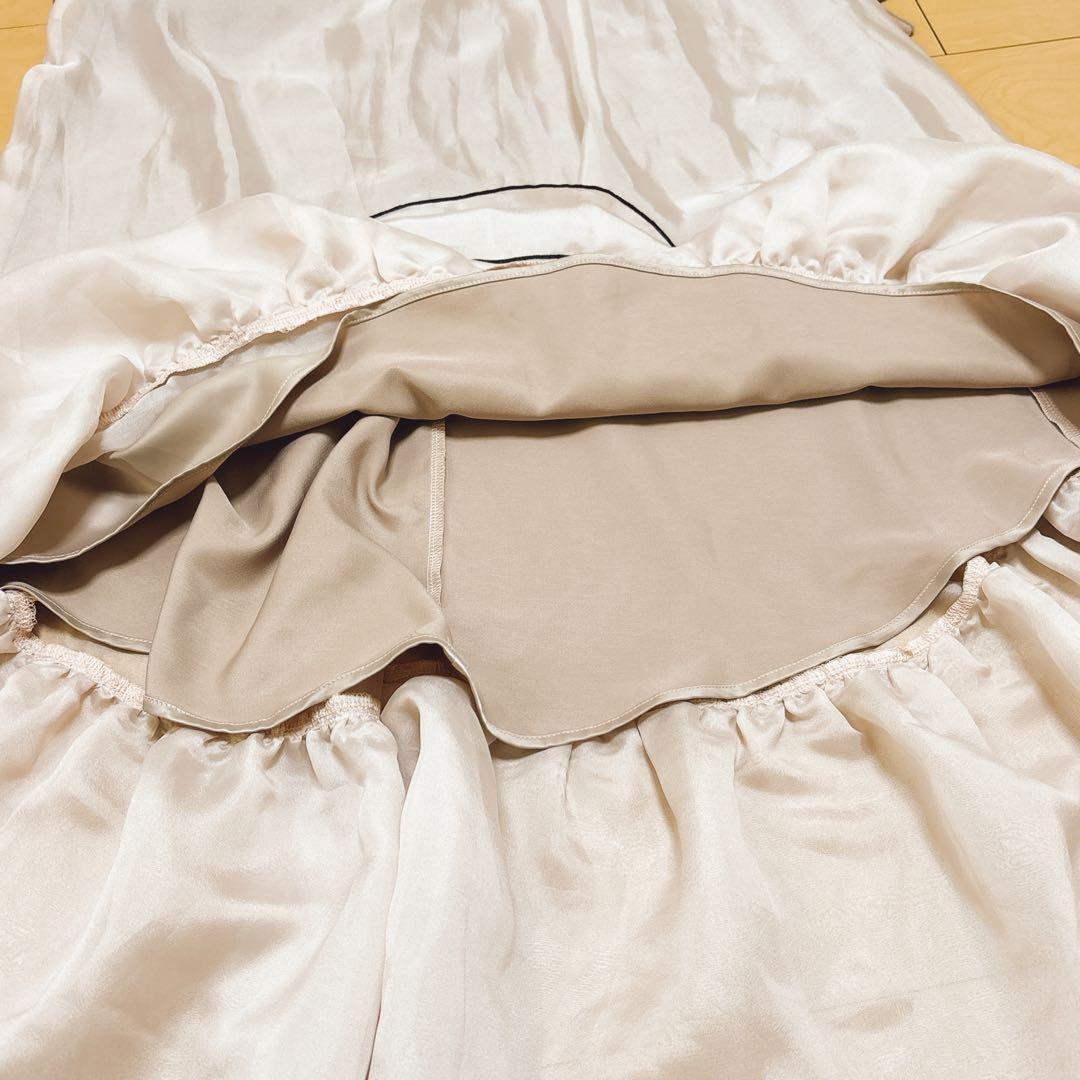 【タグ付】Lure you in 越智ゆらの ダブルリボンオーガンジーワンピース