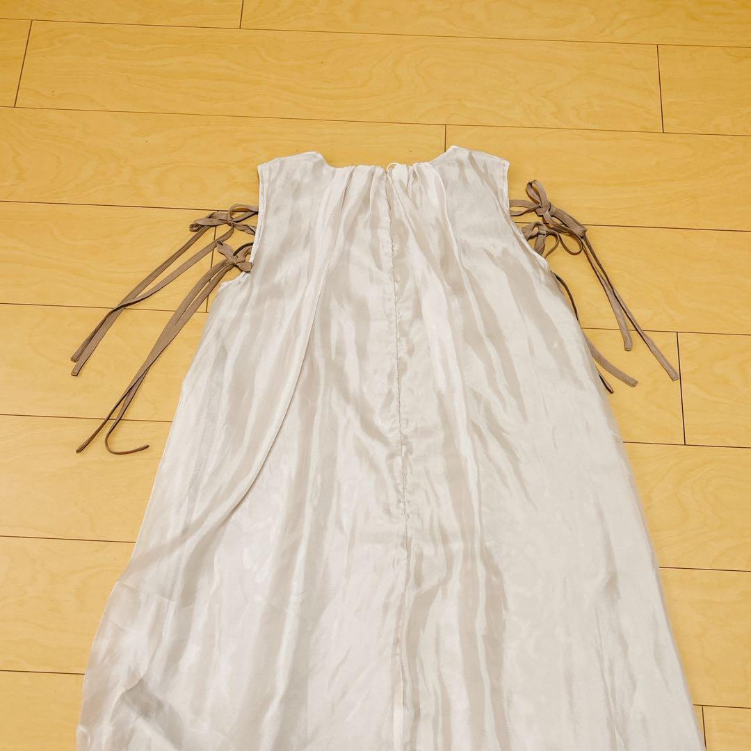 【タグ付】Lure you in 越智ゆらの ダブルリボンオーガンジーワンピース