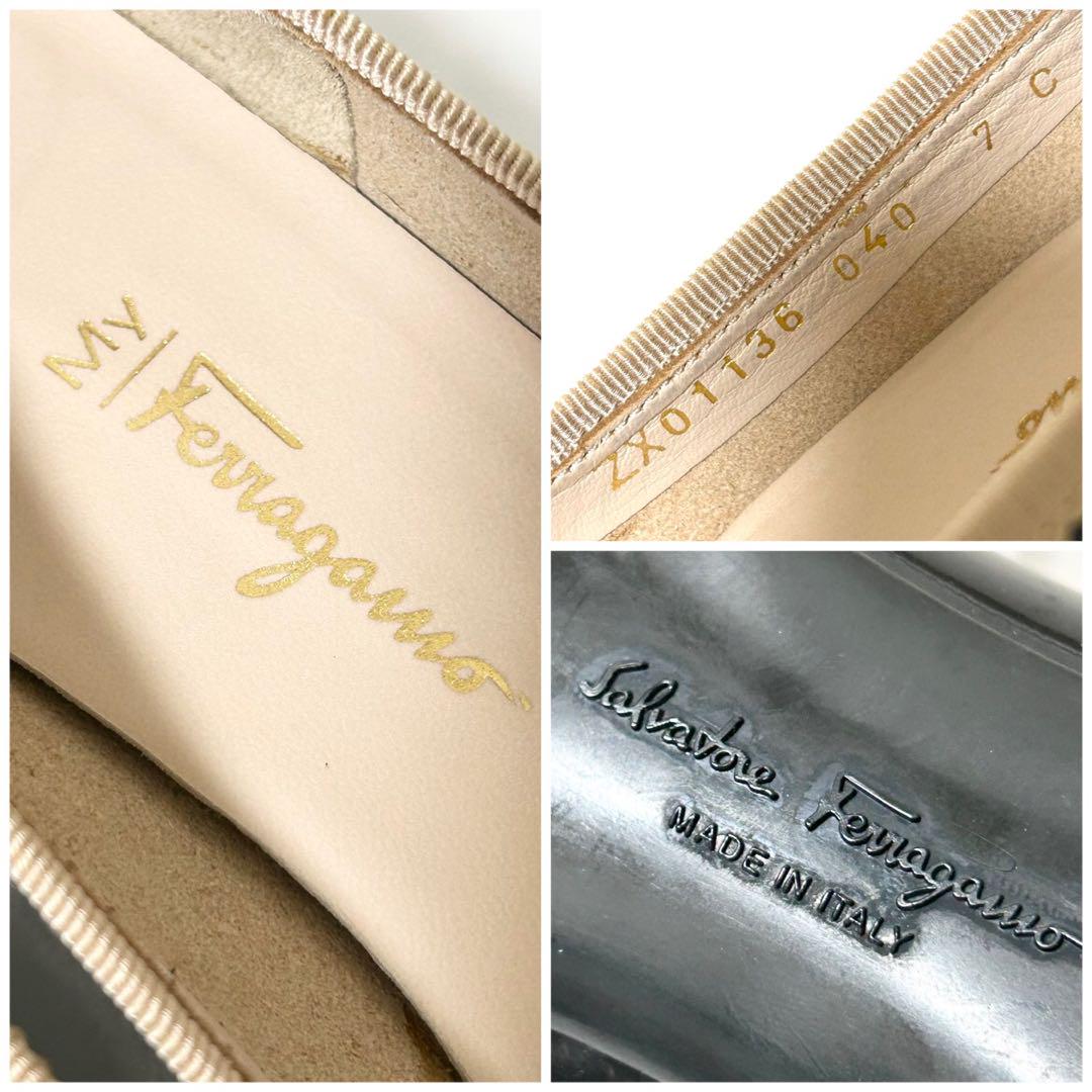 Salvatore ferragamo マイフェラガモ リボン パンプス 7