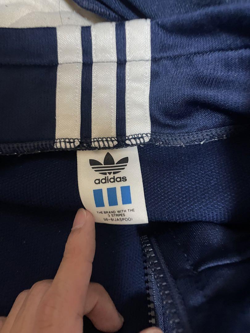 adidas トラックジャケット ネイビー 3本ライン 「値下げ可能