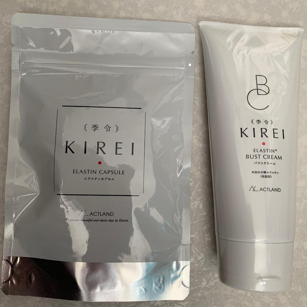 季令 KIREI エラスチンカプセル＆バストクリームセット C