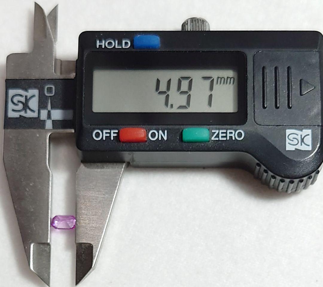 美品！　パパラチャサファイア　0.346ct ソーティング付（LA-5528）