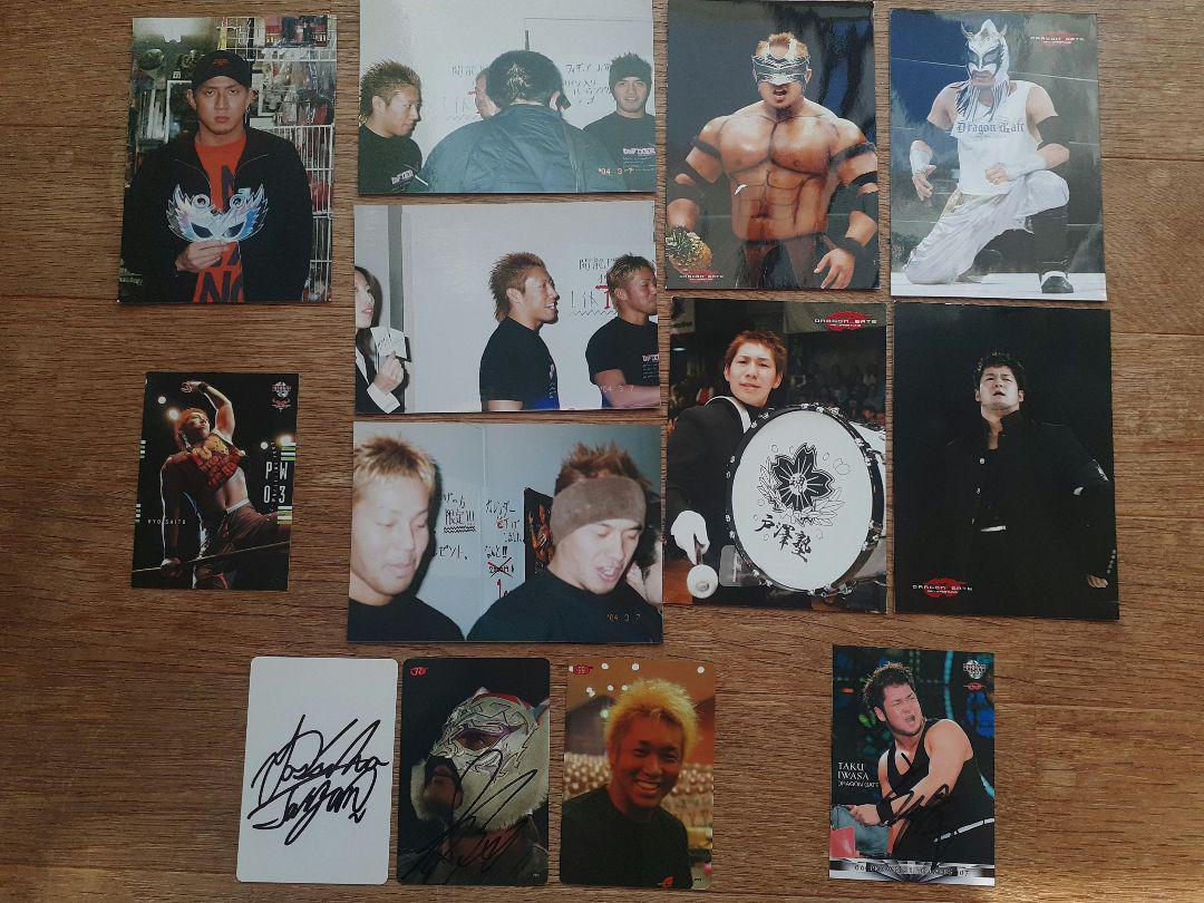 闘龍門JAPAN DRAGON GATE ブロマイド サイン入りカード