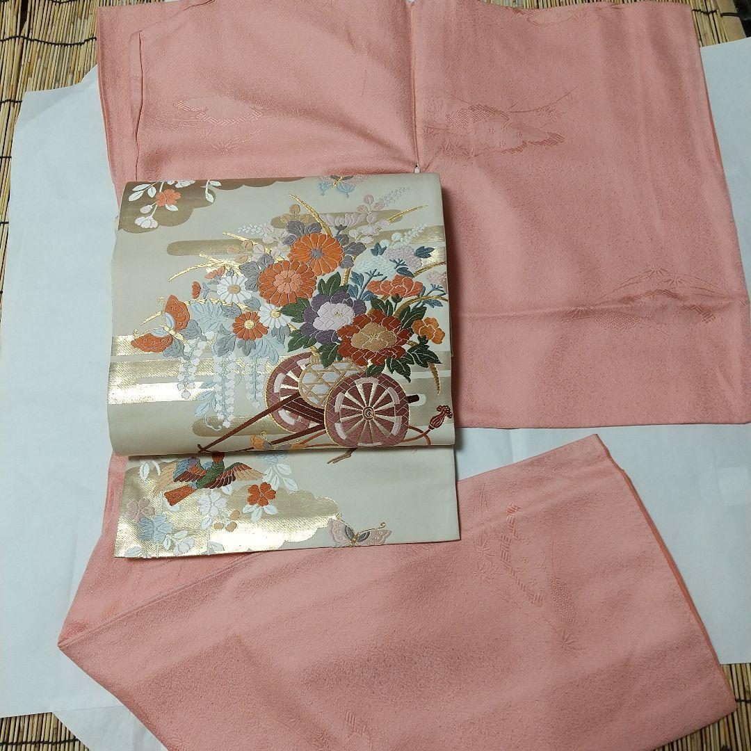 レア?!☆ 着物 訪問着 桜 紬桜 山本由起作 4 - 着物