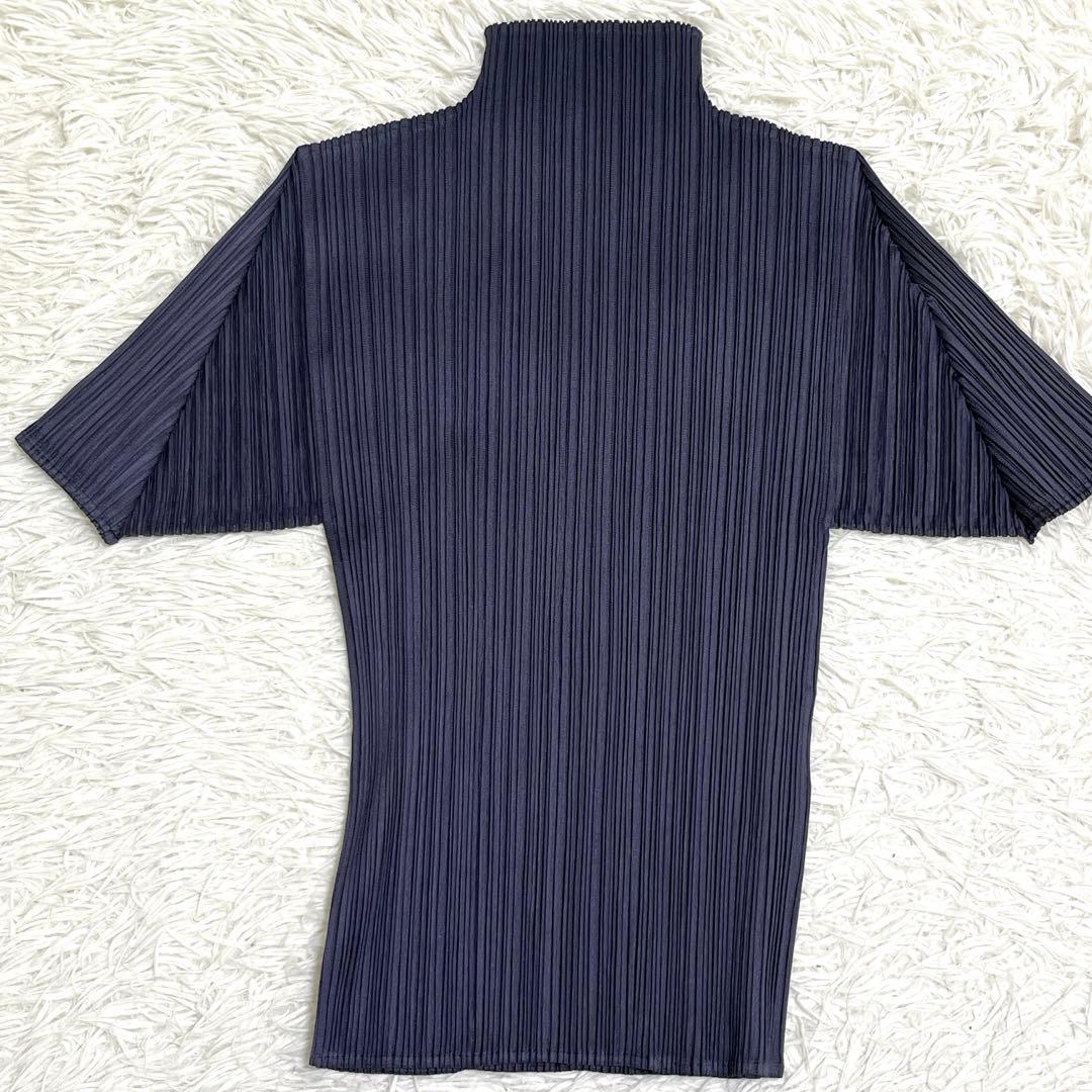 【未使用級】プリーツプリーズ スカートセットアップ 半袖 ネイビー