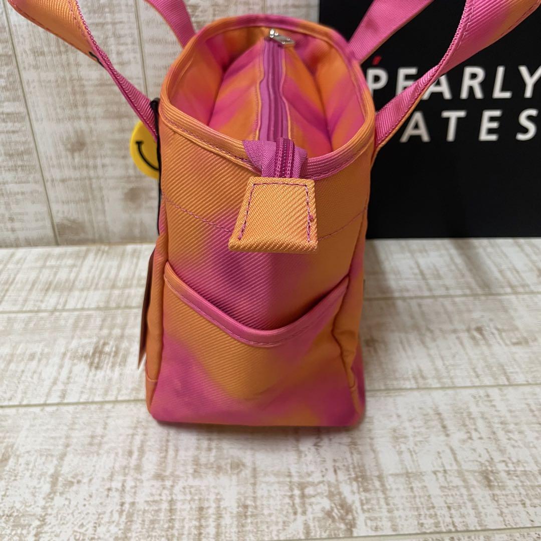 新品 パーリーゲイツ カートバッグ ビッグロゴ タイダイ柄 ピンク