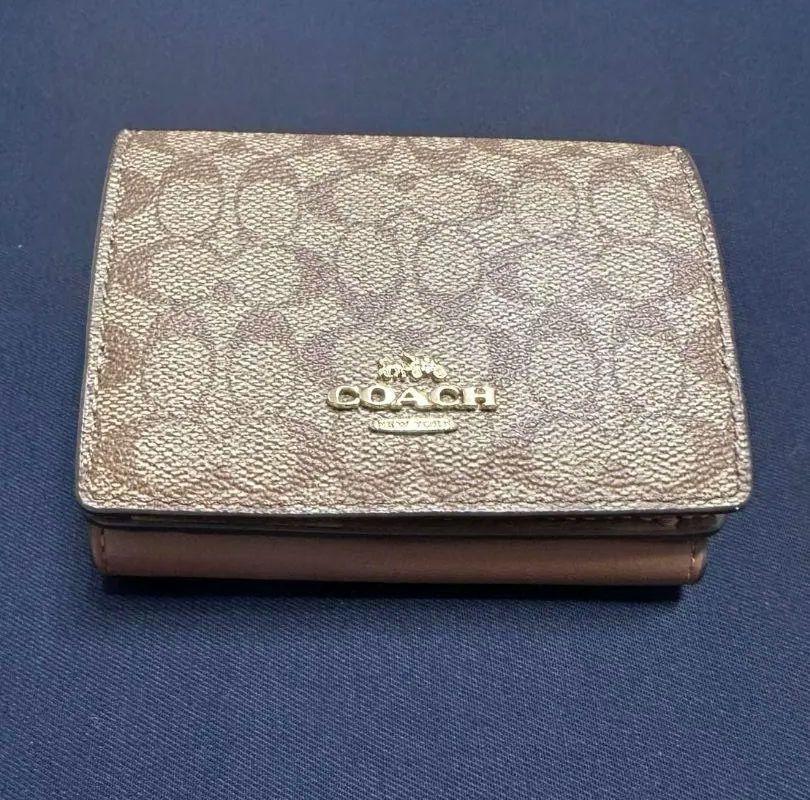 値下げ〇 コーチ COACH ミニ財布 オリガミ スモール三つ折り 財布小物