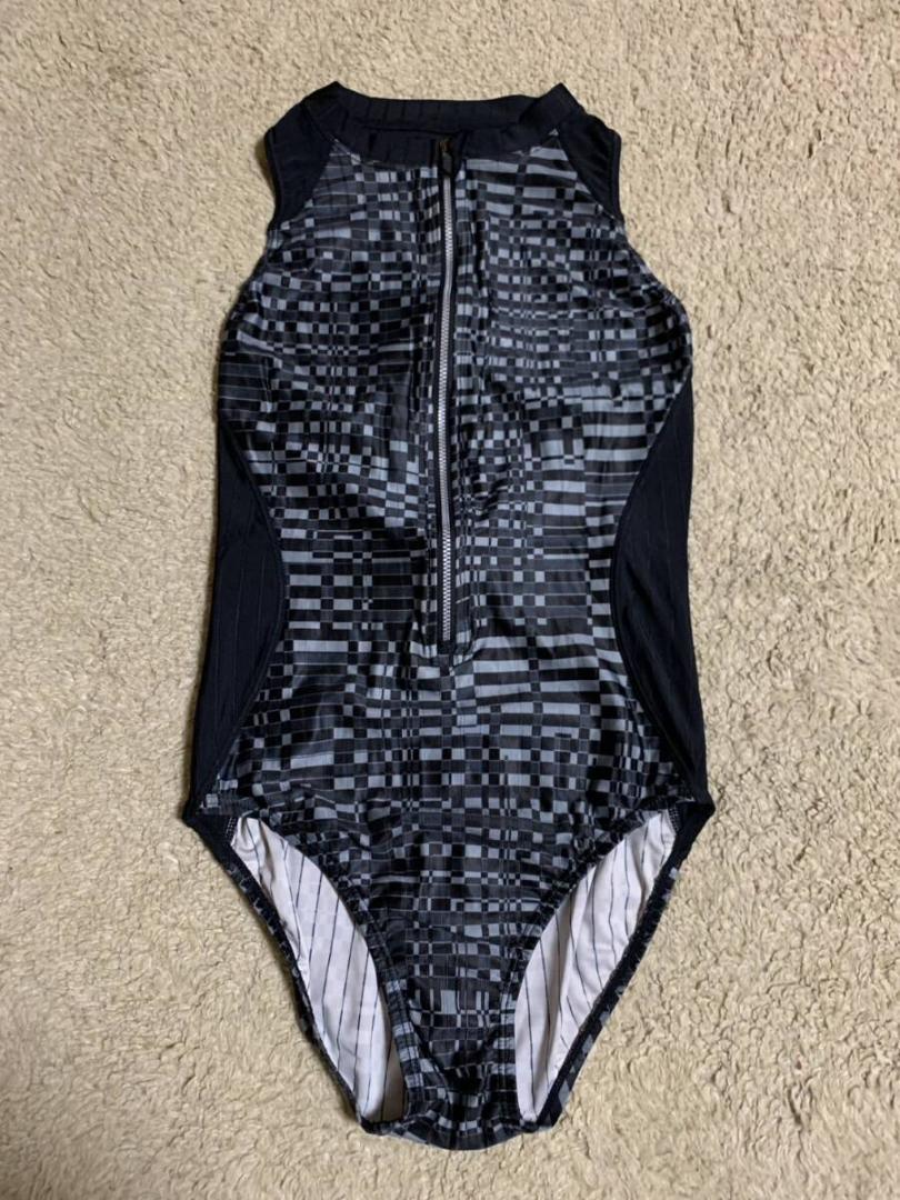 競泳水着　アリーナ　水球　水泳　フィットネス　フロントジップ　レディース　XL