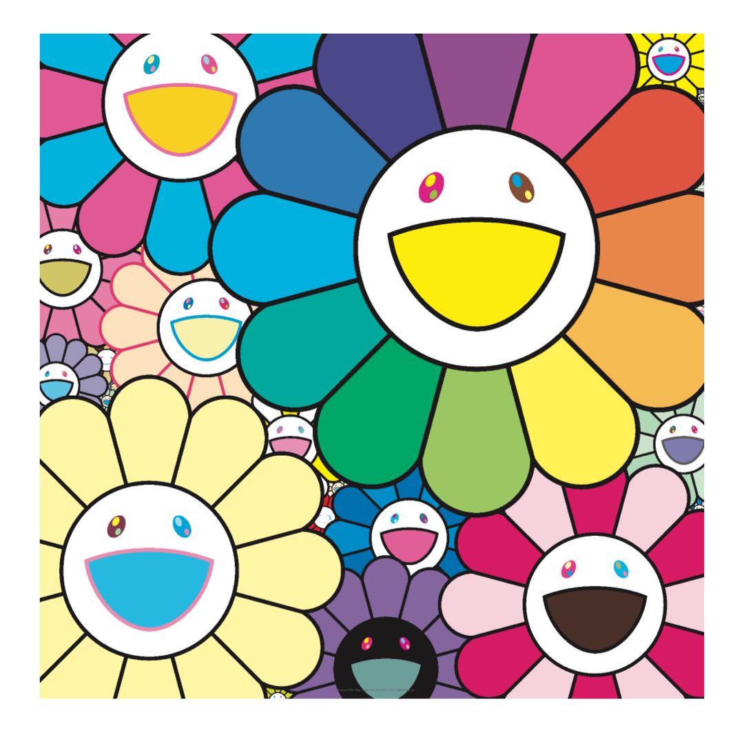 村上隆 お花がいっぱいポスター zingaro kaikaikiki