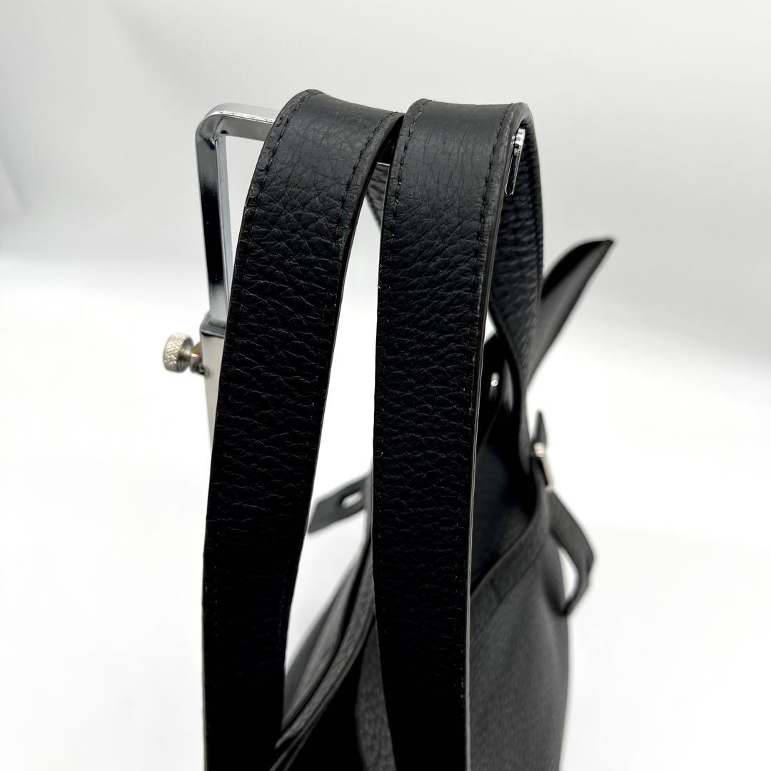 極美品・保存袋付✨フルラ　トートバッグ　ジョーヴェ XL ブラック　レザー　A4