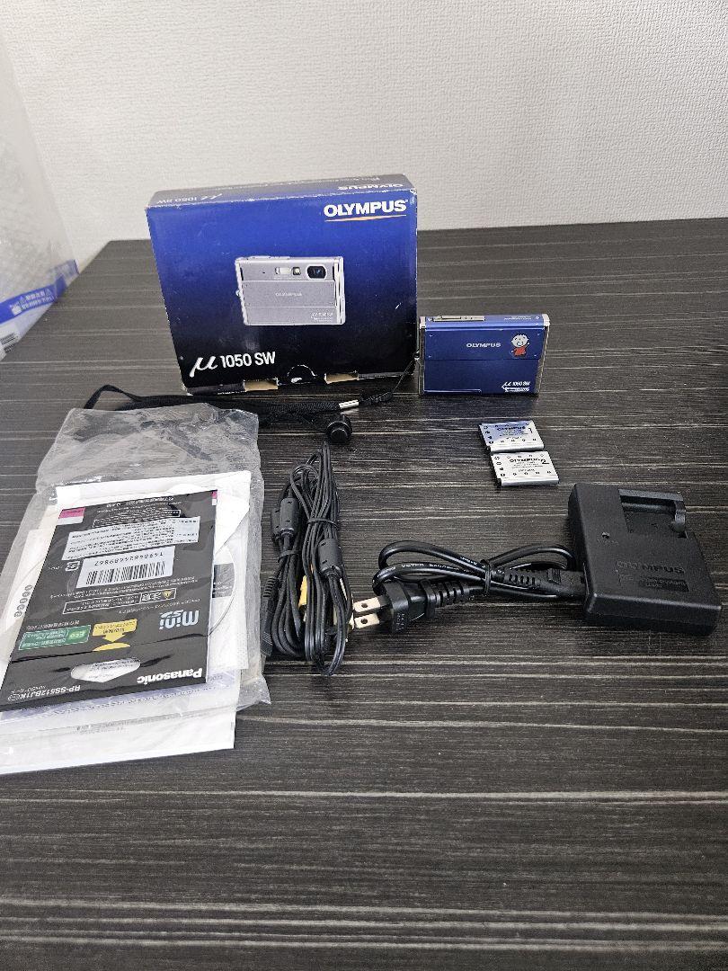 OLYMPUS ミュー μ1050 SW 防水 防塵 青色 動作未確認品