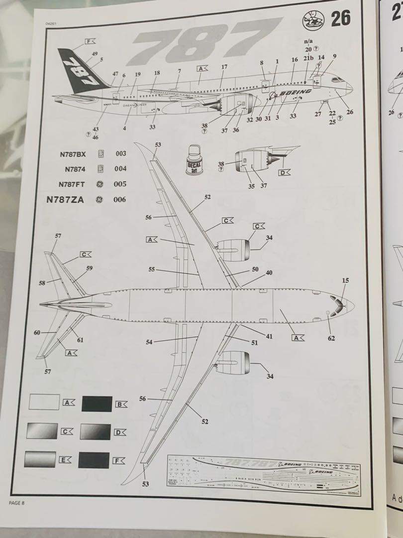Revell Boeing 787-8 Dreamliner1:144プラモデル