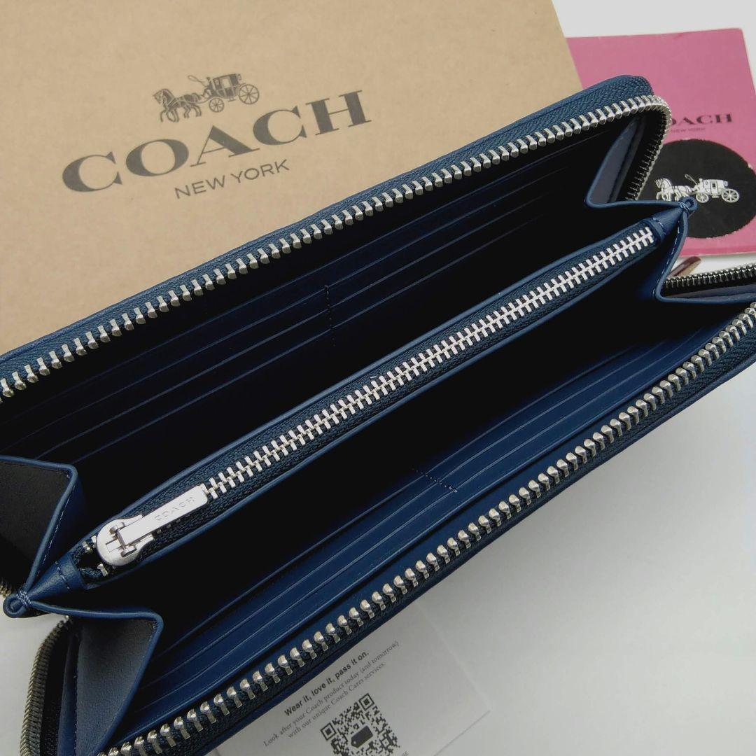 新品 COACH 長財布 シグネチャー メンズ 人気の小銭入れ付き 新品 COACH 長財布 シグネチャー メンズ 人気の小銭入れ付き