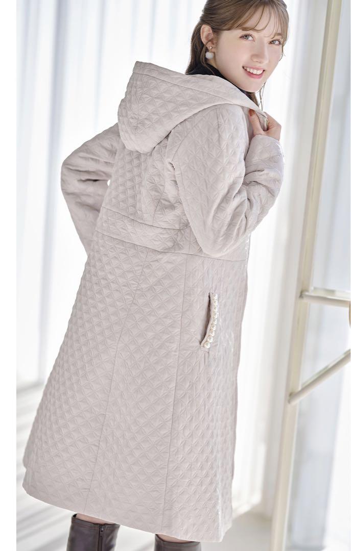 極美品♡マッキントッシュ キルティングコート チェック 2way　フード着脱可 良好 MACKINTOSH マッキントッシュロンドン 裏地チェック
