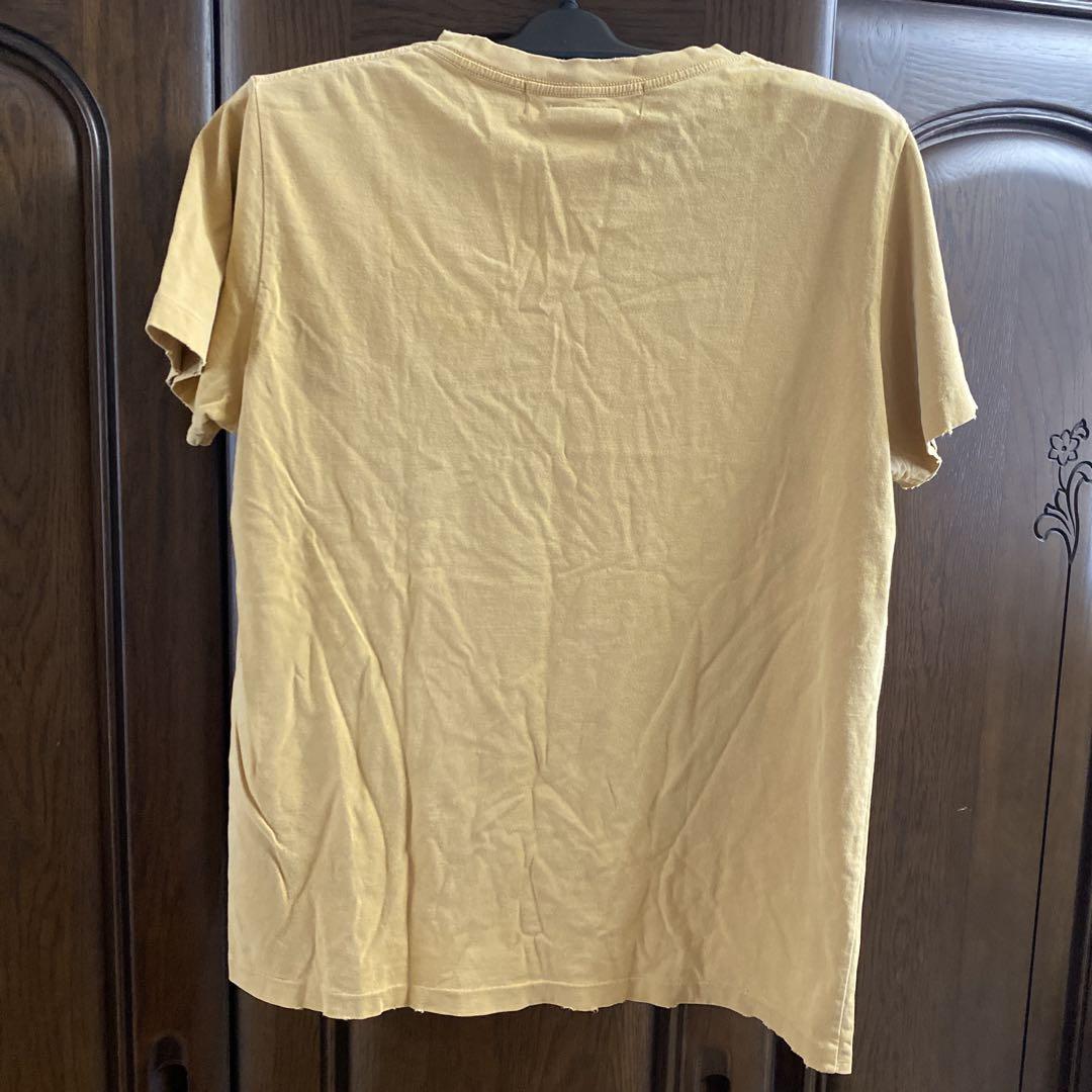 REMIRELIEF Tシャツ ダメージ加工 ヤンキースケーター★ブラウン