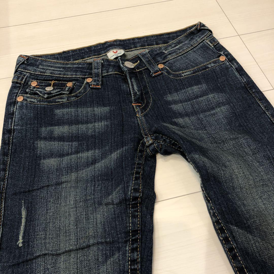 USA製 TRUE RELIGION Julie ヴィンテージ デニム 濃紺