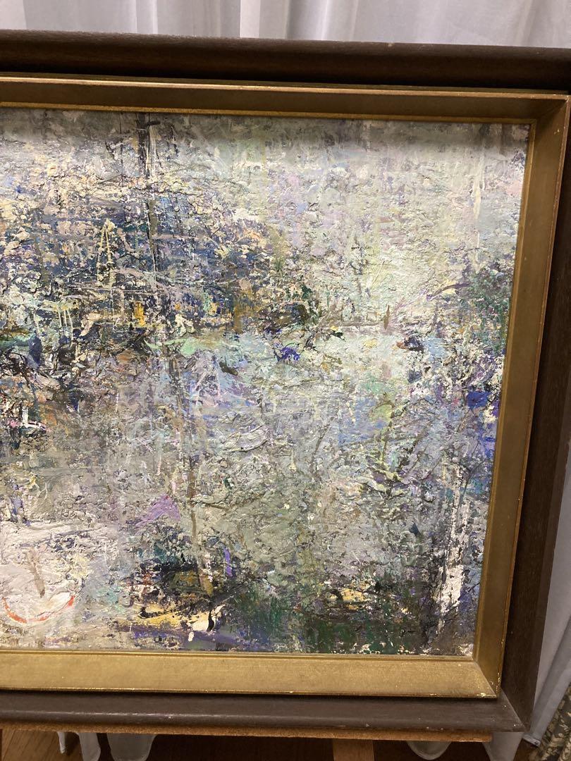 油彩 油絵 (仮)ヨットハーバー<山崎修> 美術年鑑掲載作家 直筆