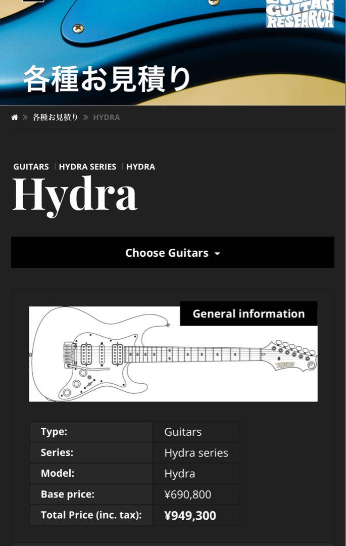 Freedom custom guitar research hydra