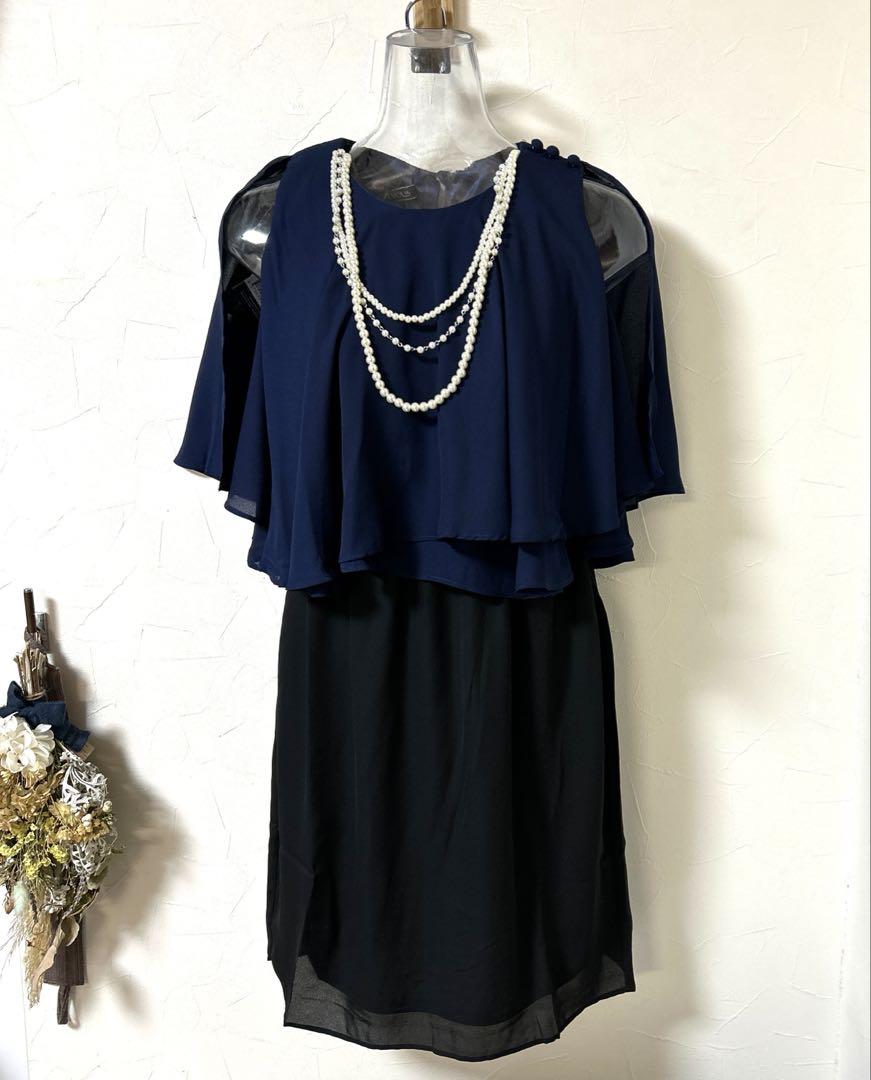 新品✨『Pour Vous 』【M】ワンピースドレスミニ丈/結婚式/二次会