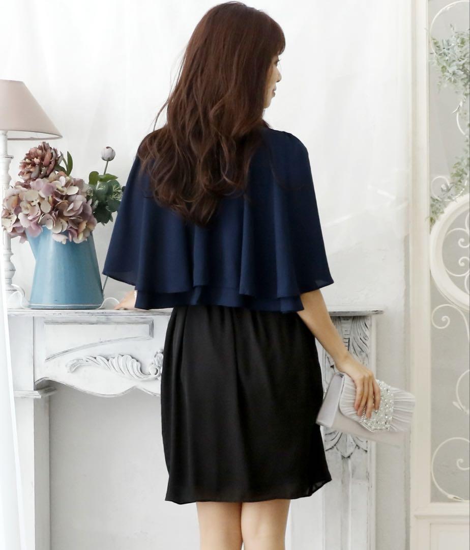 新品✨『Pour Vous 』【M】ワンピースドレスミニ丈/結婚式/二次会